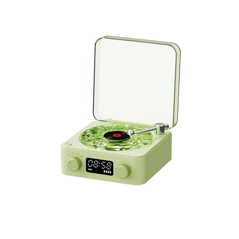 Retro Bluetooth Vinyl Record Player with RGB Lamp